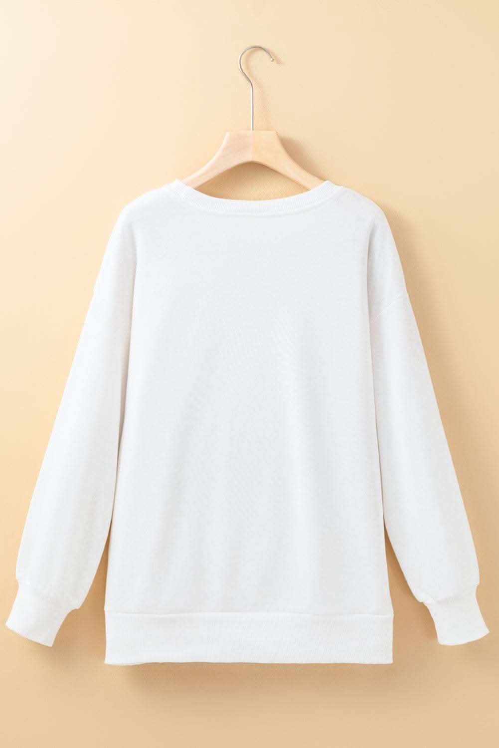 Gameday vibes white tinsel sweatshirt - Love Salve
