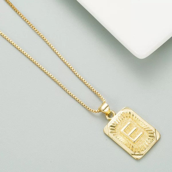 Golden Glow Initial Necklace - Letter Talia Collection