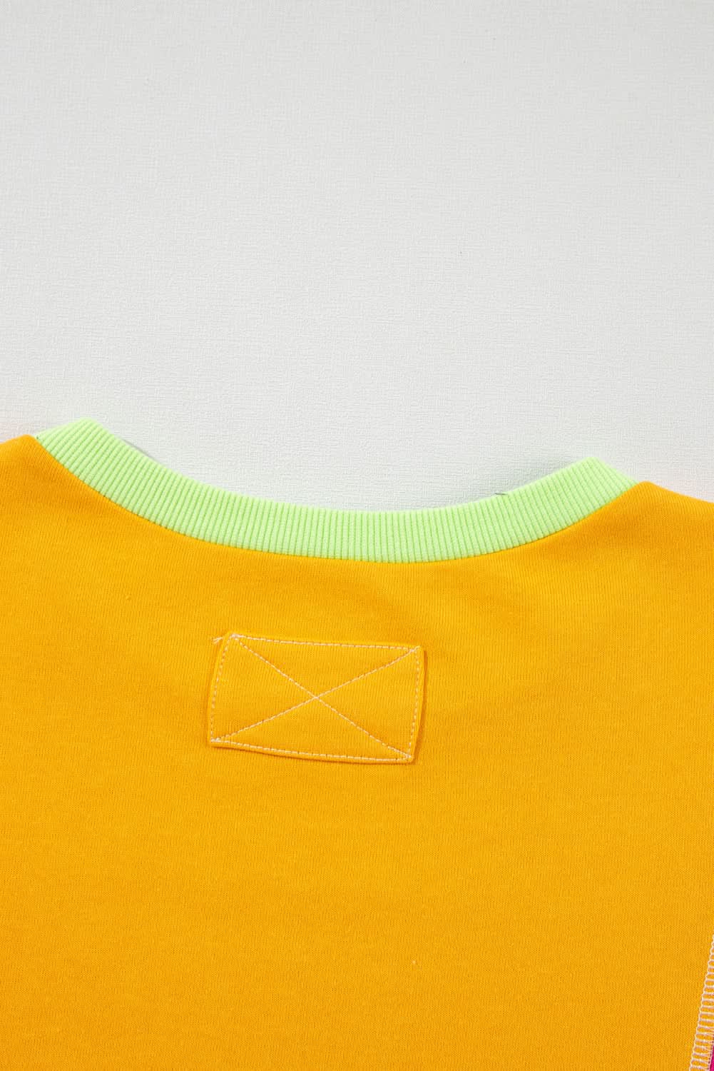 Rose red plus size colorblock sweatshirt - Love Salve