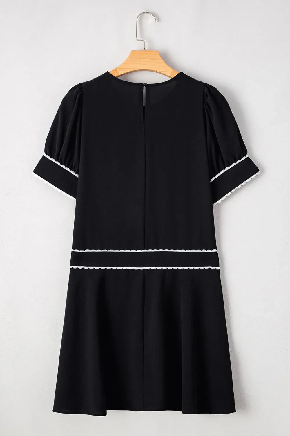 Simply Love: Scallop Trim Bow Dress