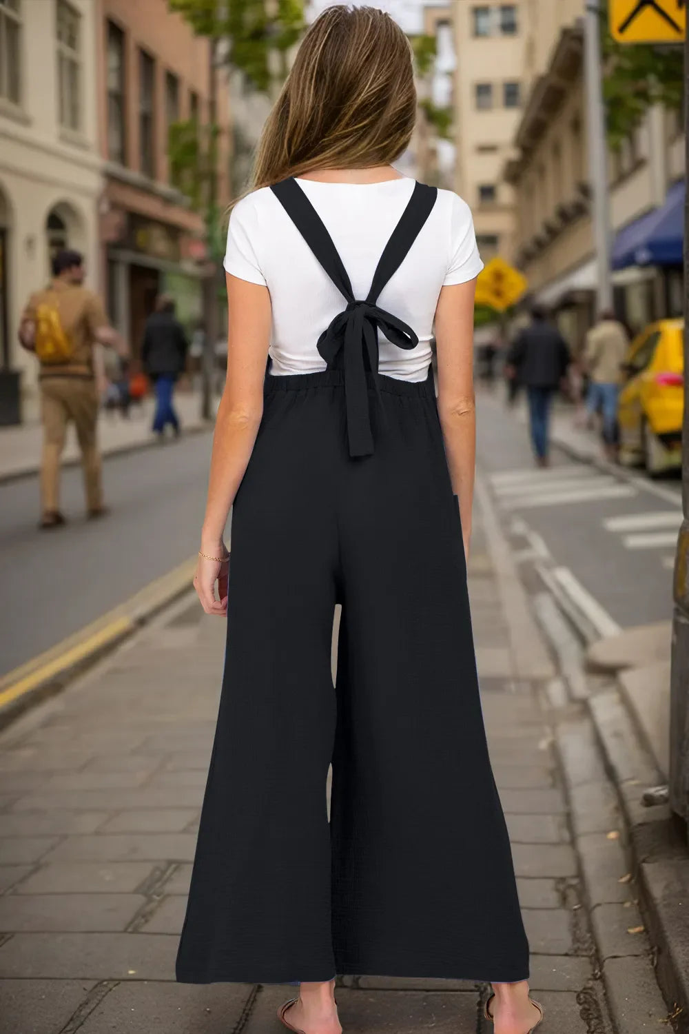 Double Take: Wide Leg Overalls w/Pockets