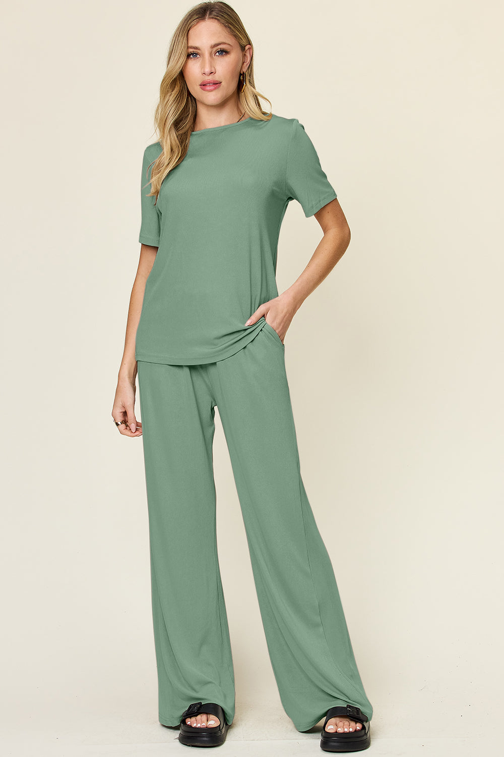 Double Take: Chic Tee & Pant Set