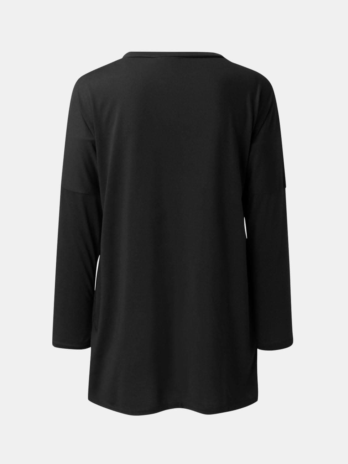 Pocketed long sleeve tee - chic style - Love Salve