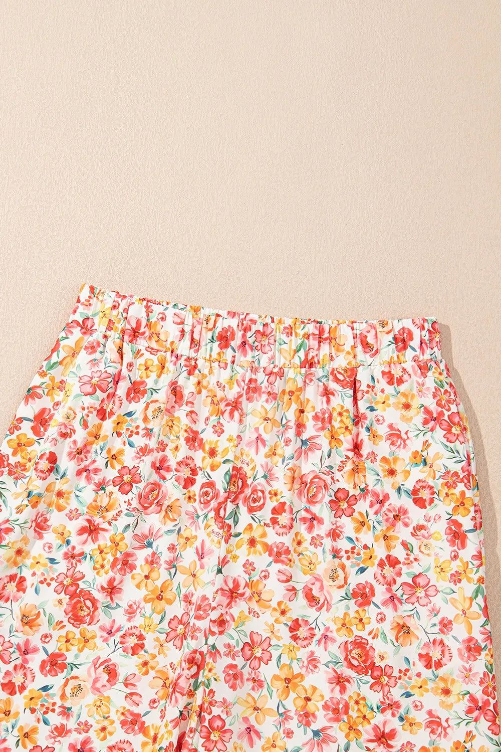 Sunset Bloom Boho Bandeau & Wide-Leg Pants Set