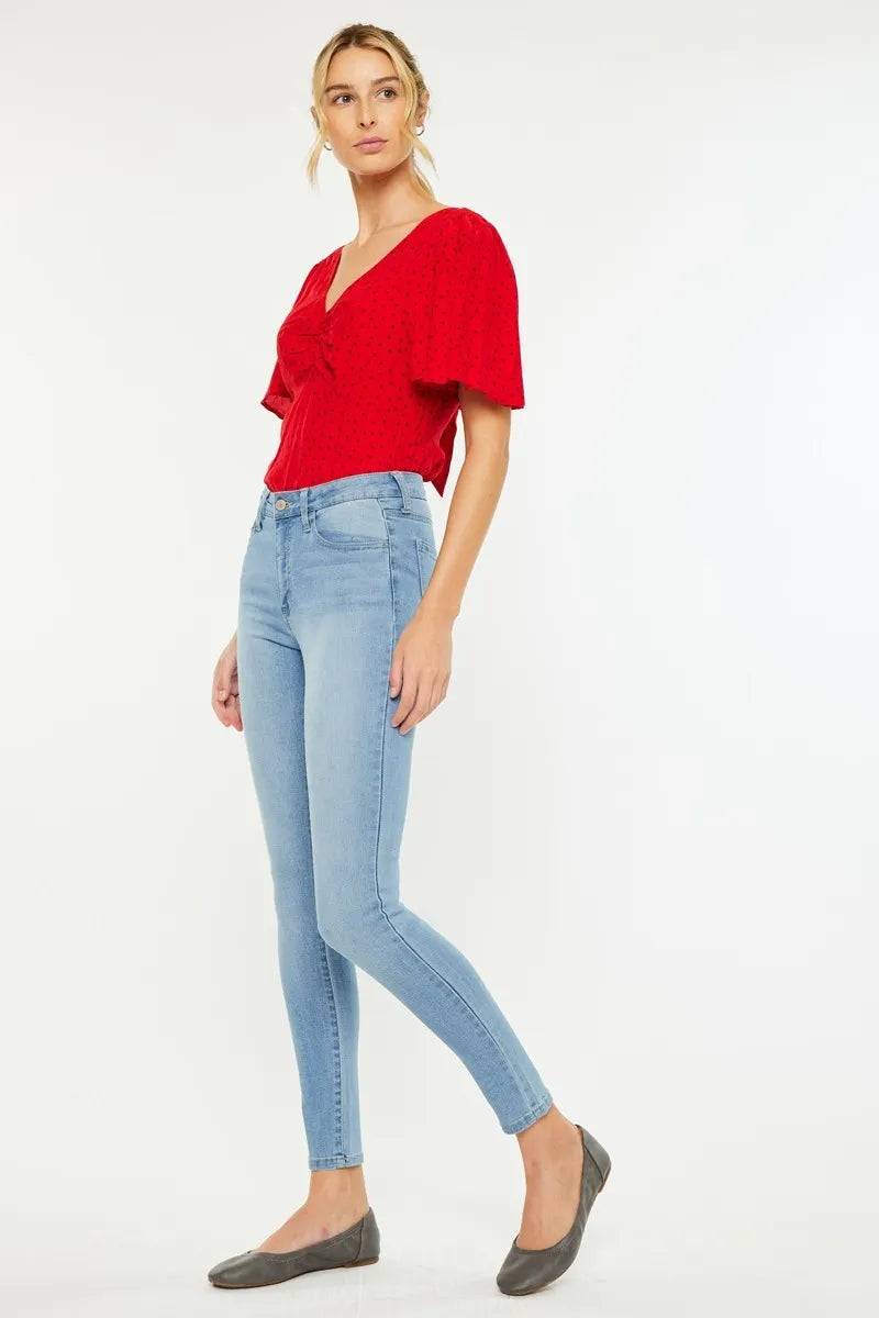 Kancan High Rise Super Skinny Jeans for Women - Love Salve