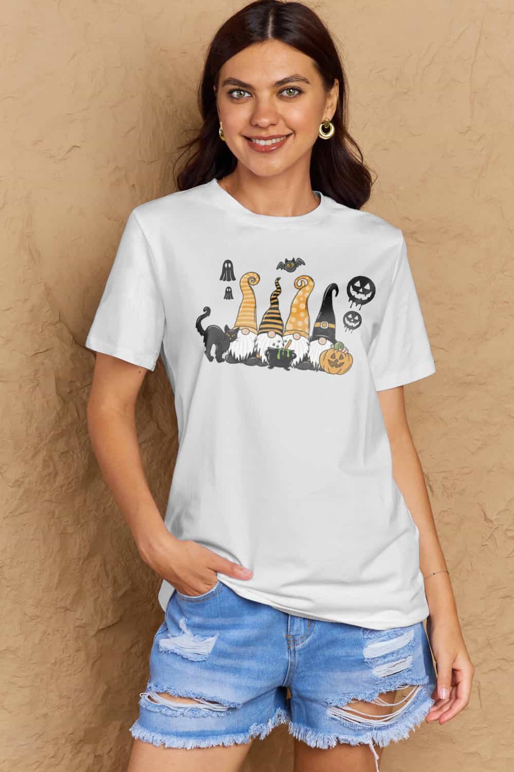 Simply Love Halloween Tee: Cotton Graphic