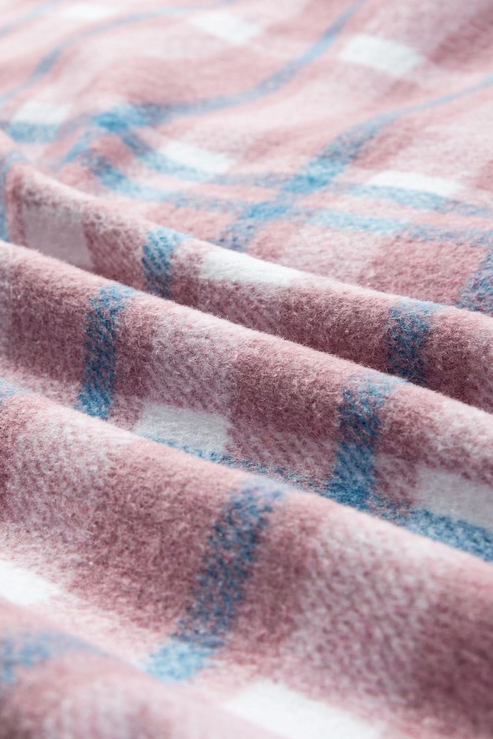 Chaqueta rosa de cuadros escoceses