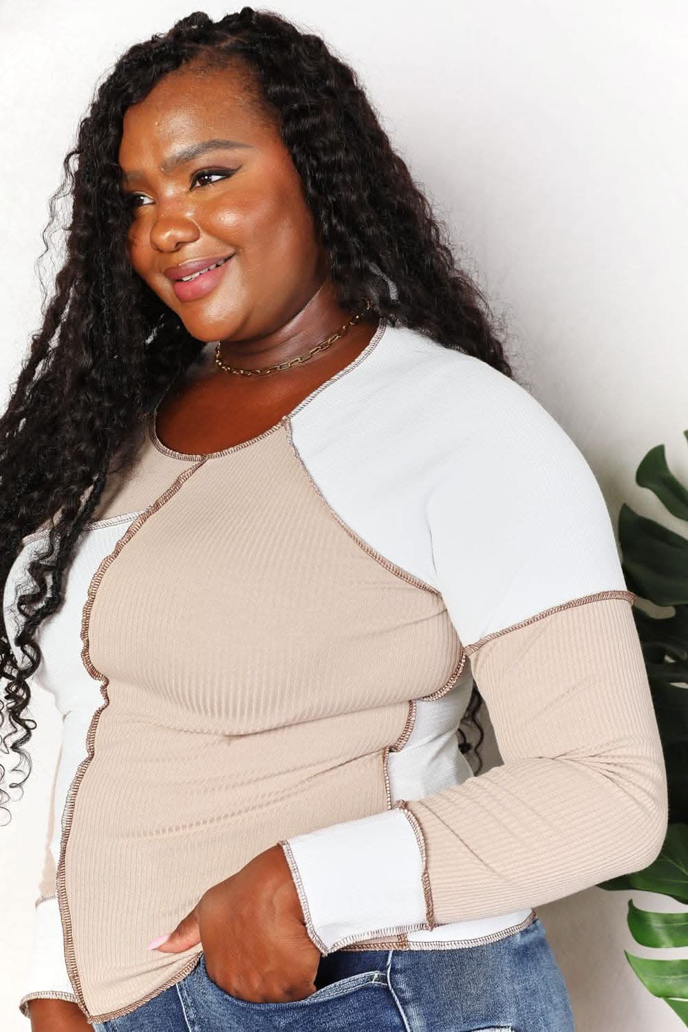 Double take color block top - Love Salve