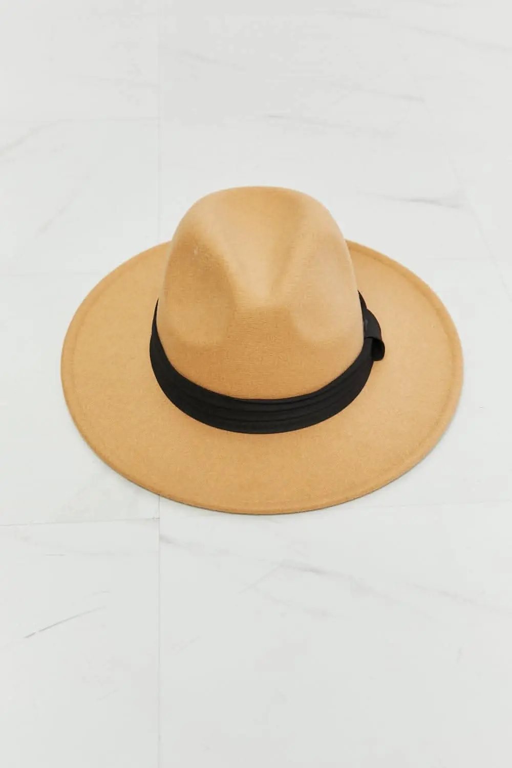 Fame fedora hat - dark tan, adjustable - Love Salve