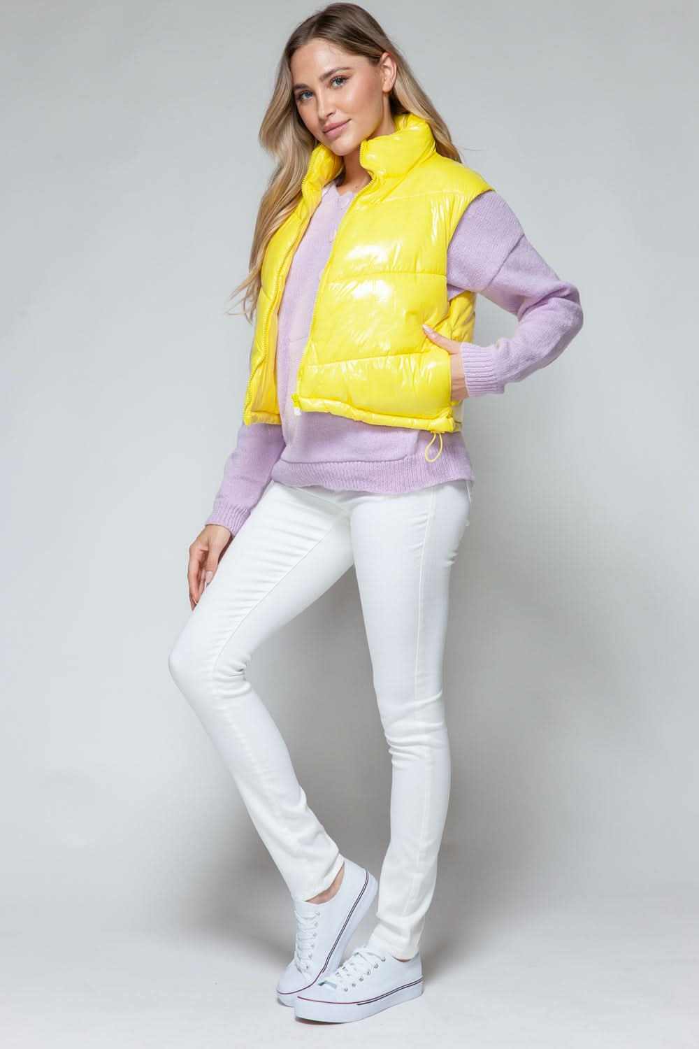 Snobbish shiny quilted vest - Love Salve