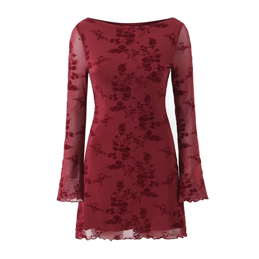 Summer Sexy Mesh Stretch Sexy Long Sleeve Top for Women Bella Mia