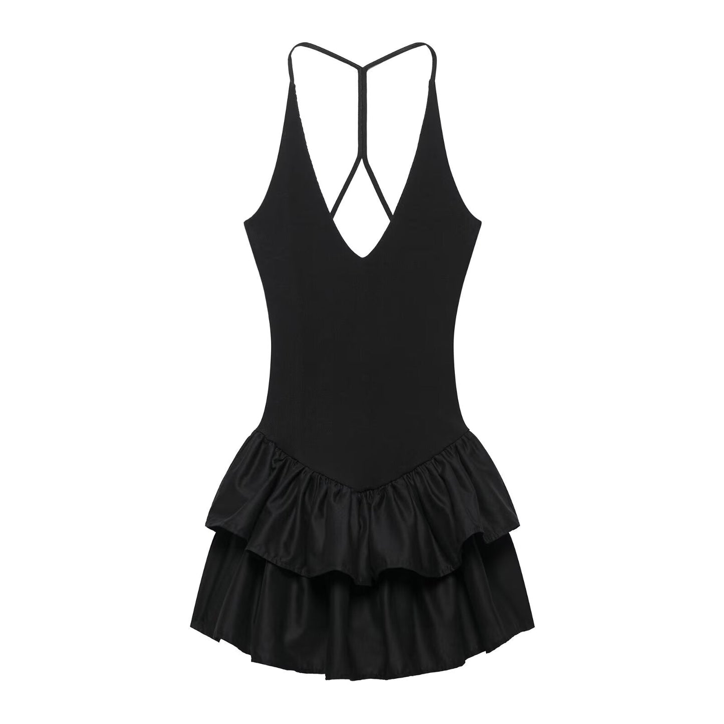 Women Clothing Spring Slim Fit Slimming Casual Sling Strap Sexy Dress