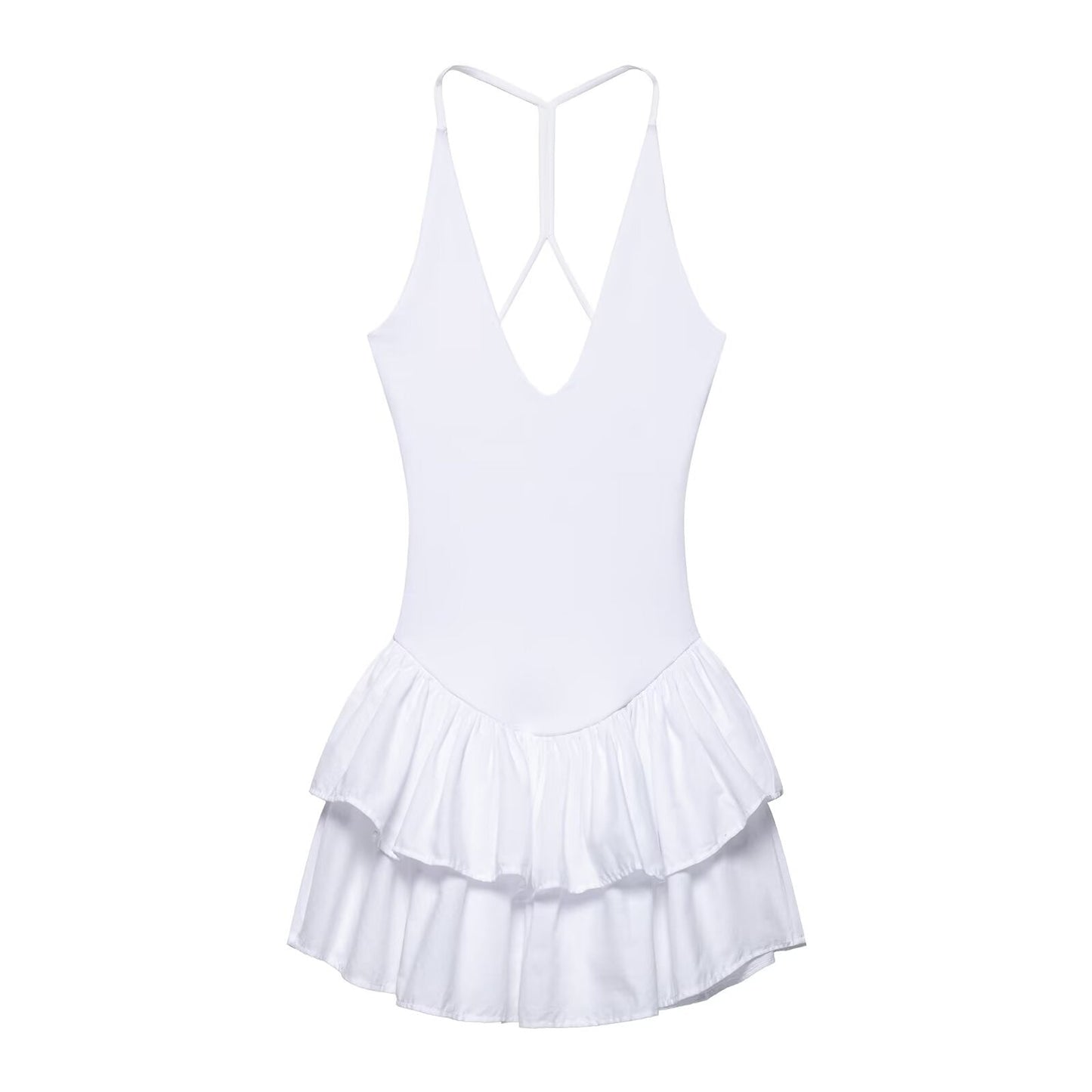 Women Clothing Spring Slim Fit Slimming Casual Sling Strap Sexy Dress
