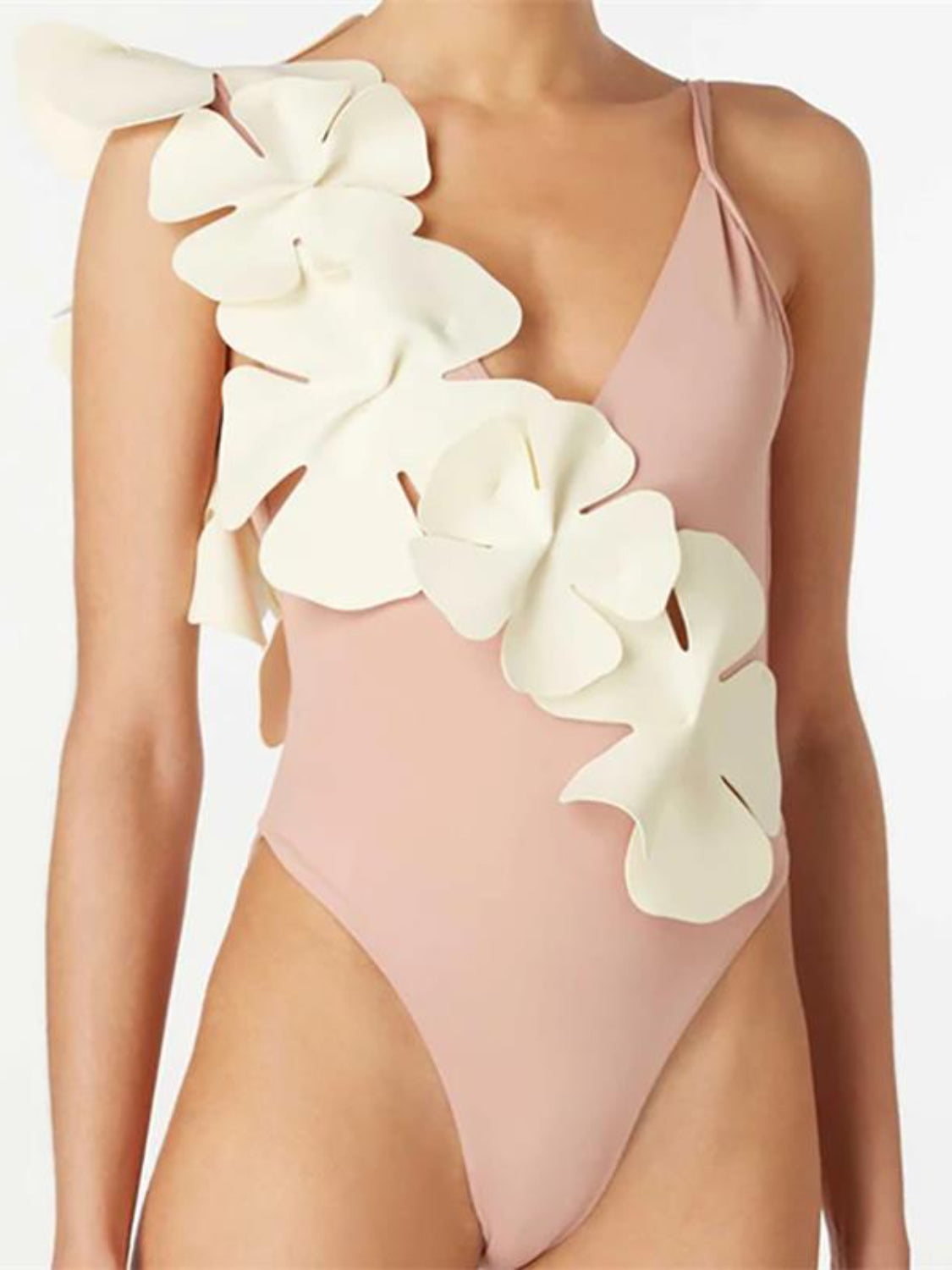 Petal Perfect One-Piece Swimsuit – Contrast Flower Edition