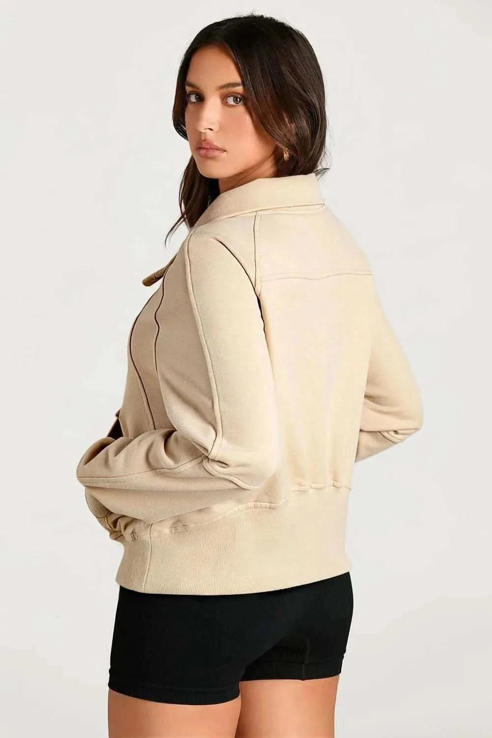 Half Zip Long Sleeve Sweatshirt - Love Salve