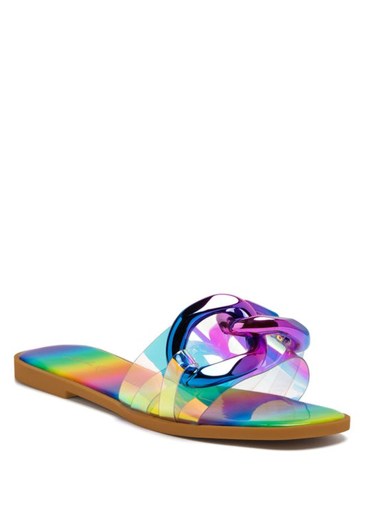 CAROONS CLEAR SLIDE FLATS Coco’s Tee Boutique