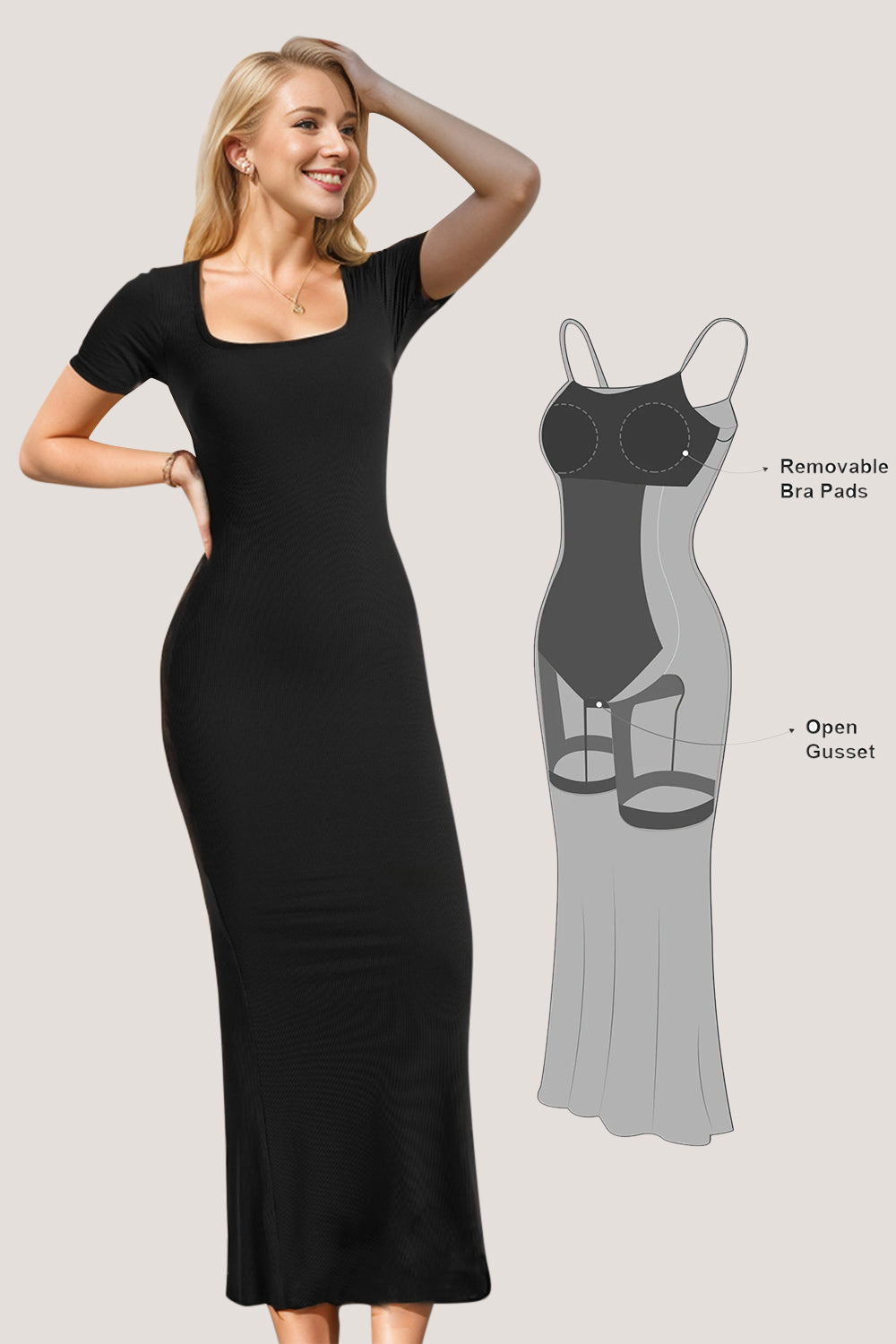ShopBasicbae: Flattering Maxi Dress
