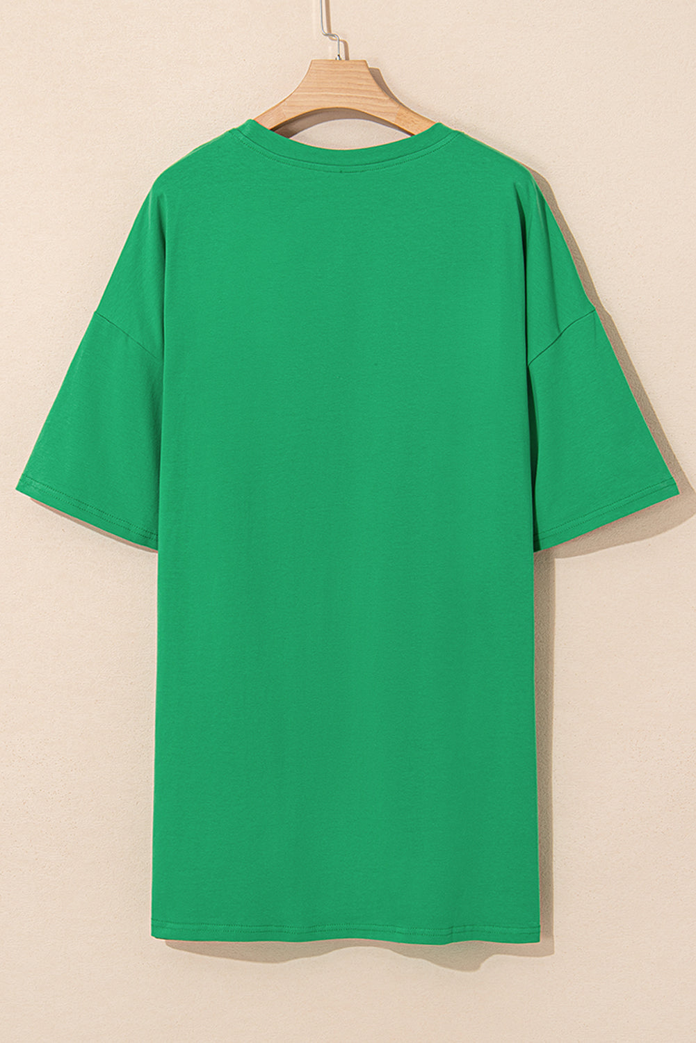 Bright Green Rhinestone Lucky Poker Cards Mini Dress T Shirt