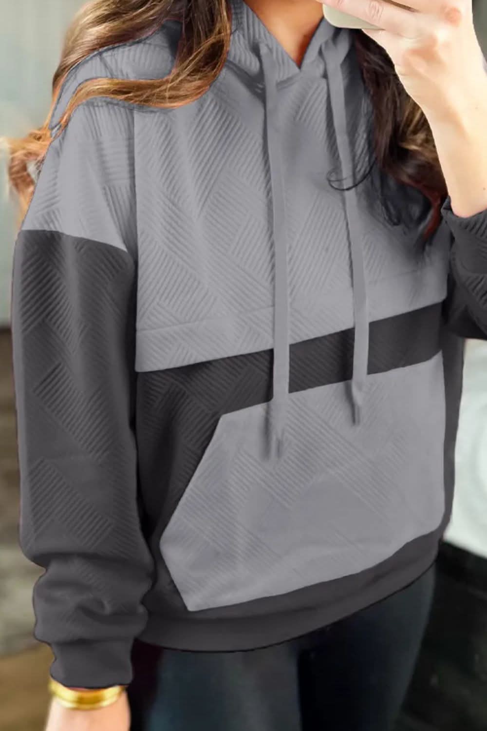 Colorful block design hoodie - Love Salve