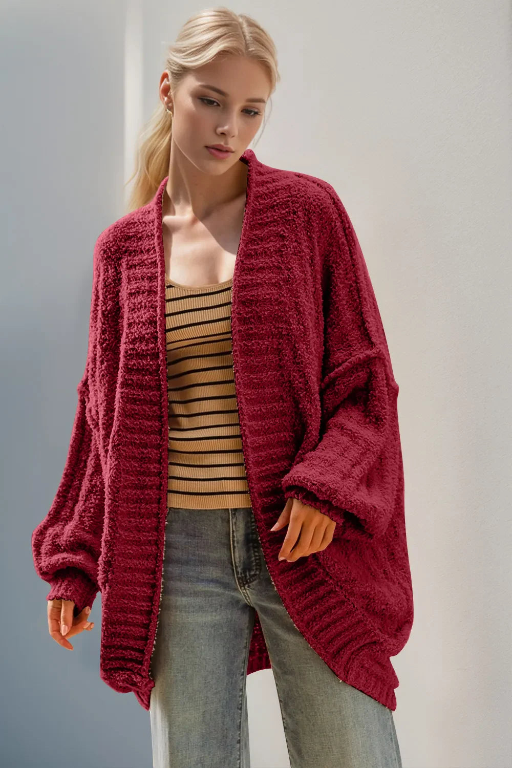 Double Take: Cozy Open-Front Cardigan