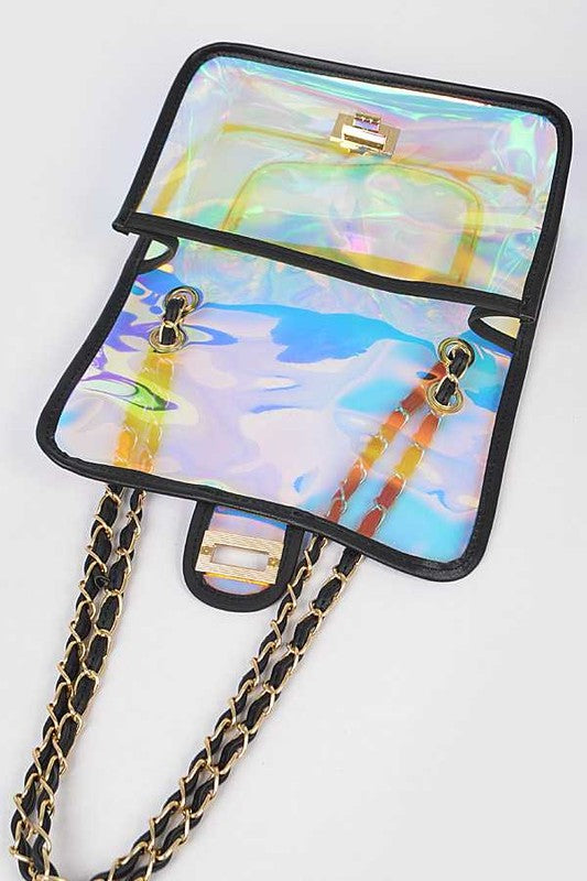 Glow Getter Holographic Crossbody & Clutch Set