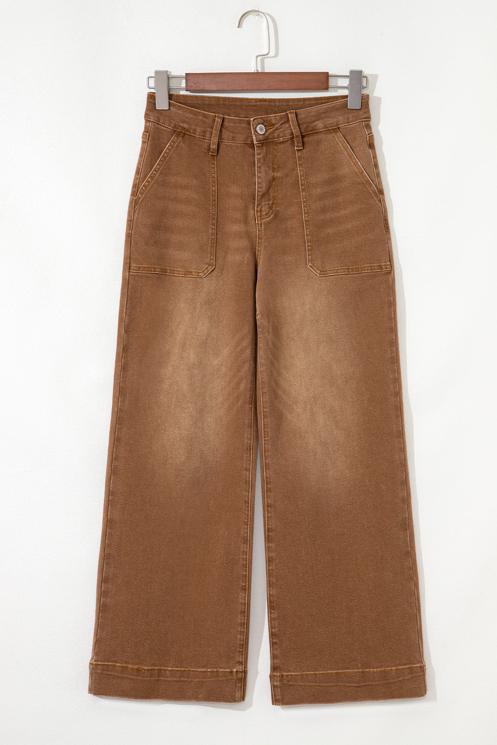 Breen Cropped High Rise Wide Leg Jeans Casual Everyday Wear