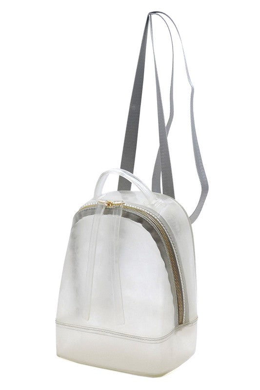 Clear Convertible Jelly Candy Backpack – 2-in-1 Chic!