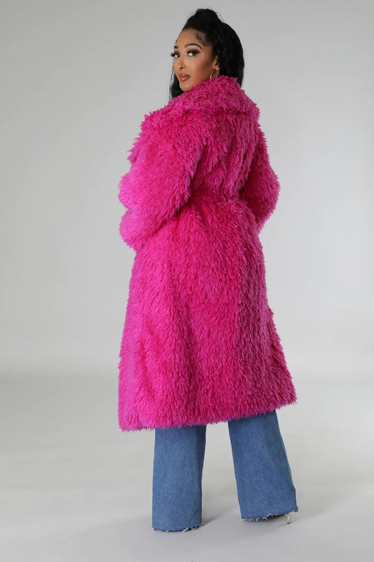 Fluff It Up: Fuzzy Glam Heavy Coat