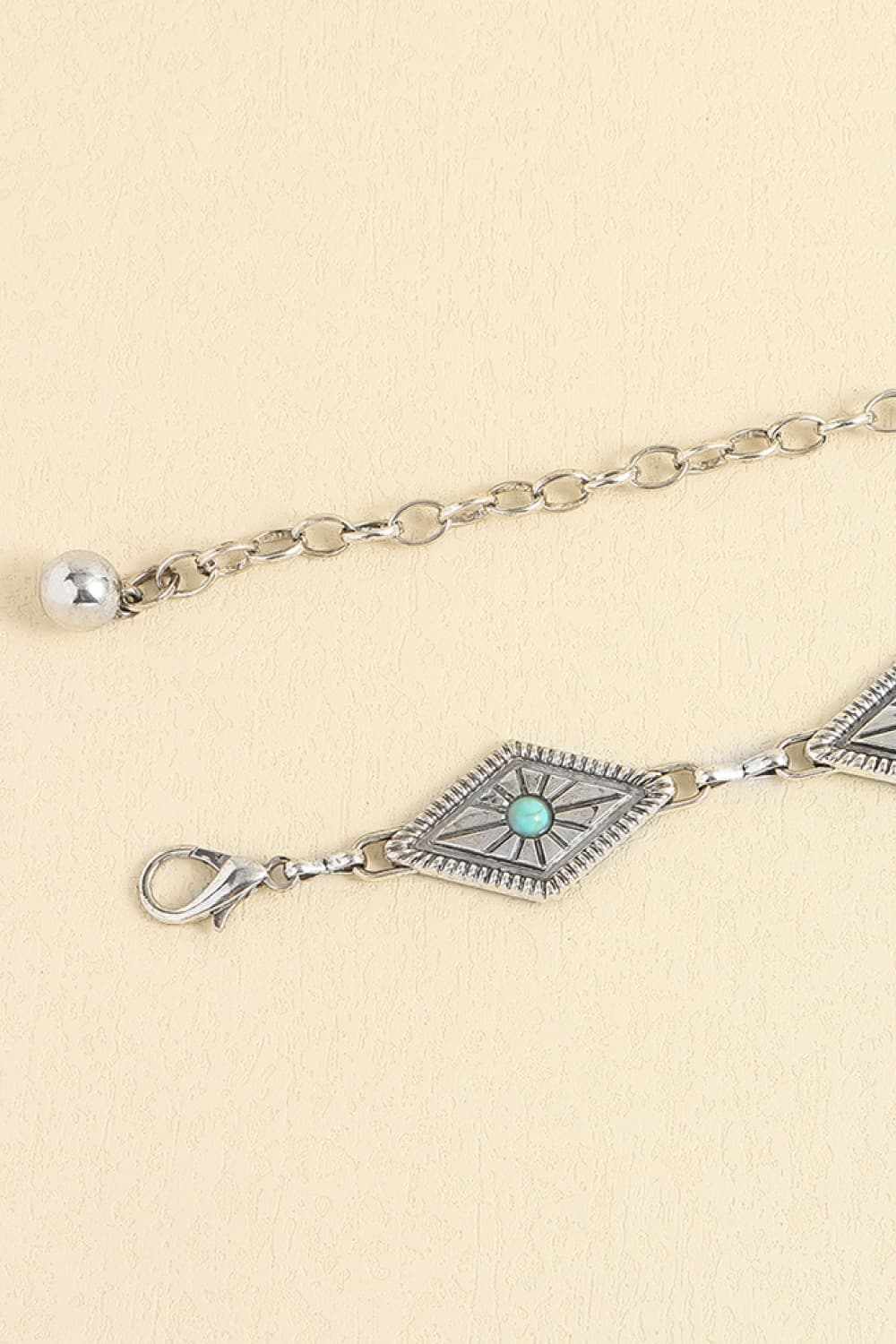 Vintage Turquoise Alloy Belt.