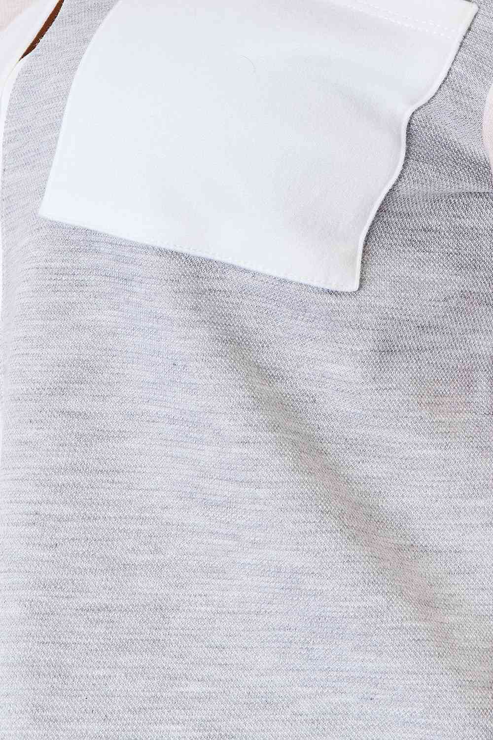 Double Take: Color Block Curved Hem Shirt