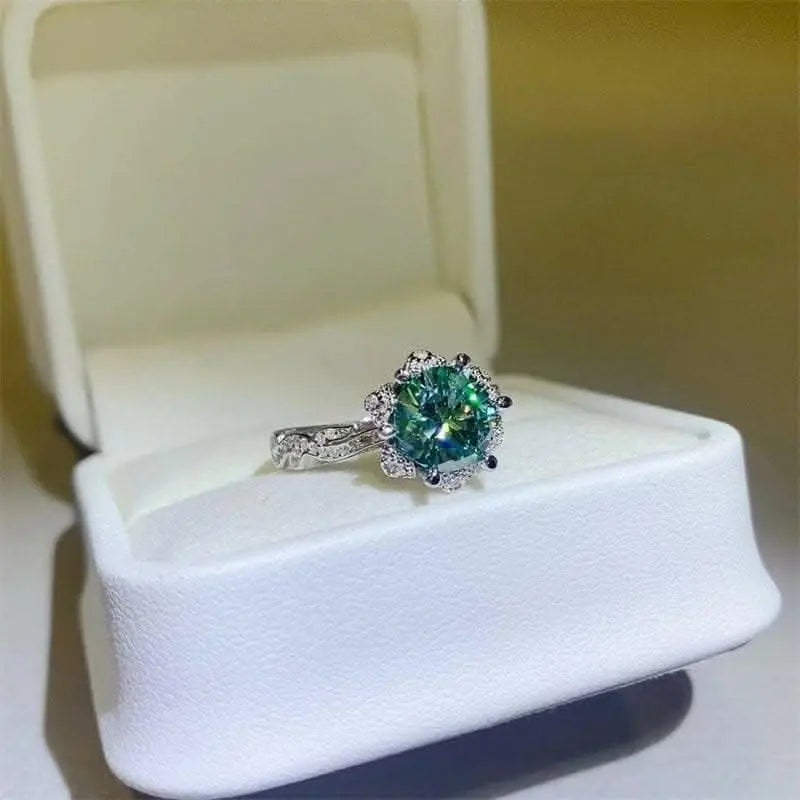 Elegant Moissanite Ring, 2 Carat - Love Salve
