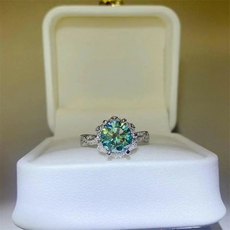 Elegant Moissanite Ring, 2 Carat - Love Salve