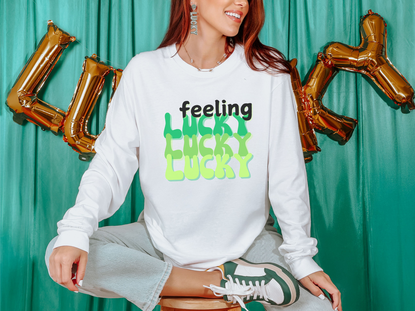 Feeling Lucky Comfort Colors Sweatshirt – St. Patrick's Day Vibes