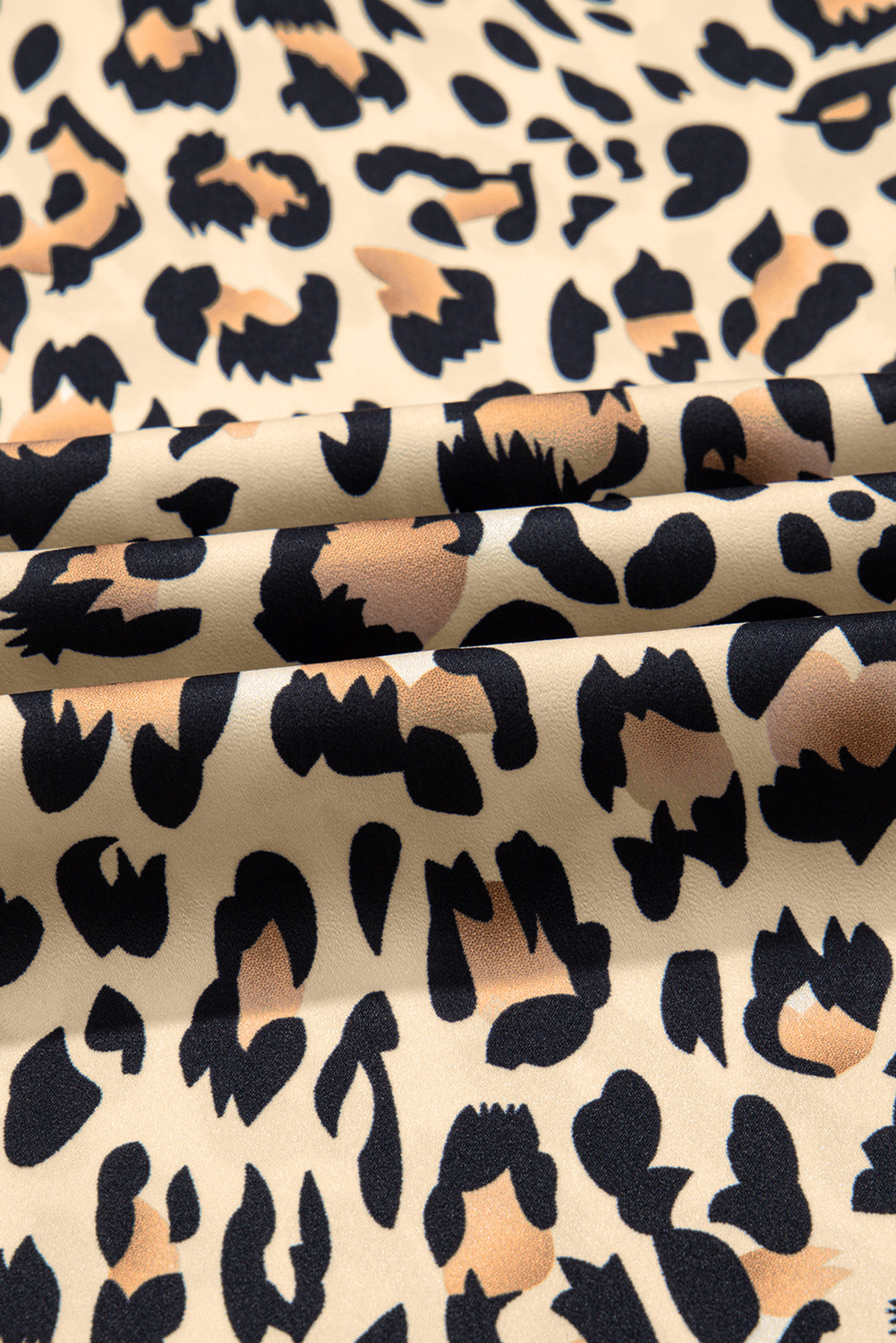 Parchment Leopard Drawstring Flowy Wide Leg Pants for Women