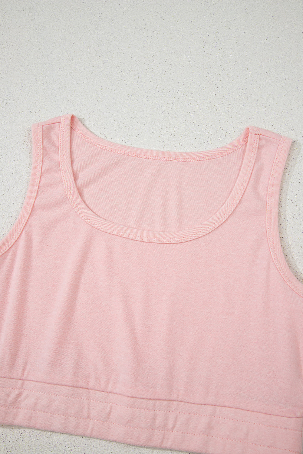 Light Pink 3 Pcs Crop Tank Top Shorts with Cardigan Set