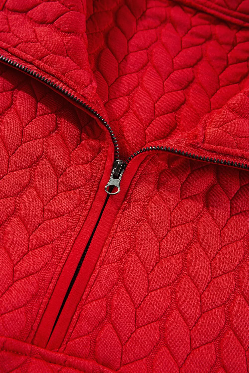 Tomato red plus size pullover - Love Salve