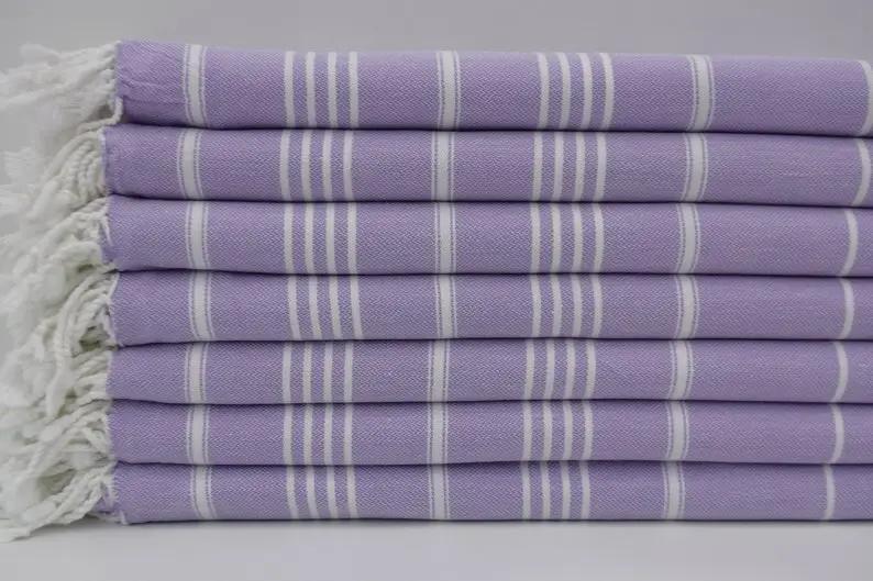 Monaco Hand Towel 100 Percent Natural Turkish Cotton 20 Inch W x 36 Inch L Eco Friendly Quick Drying Soft Large Size - Love Salve