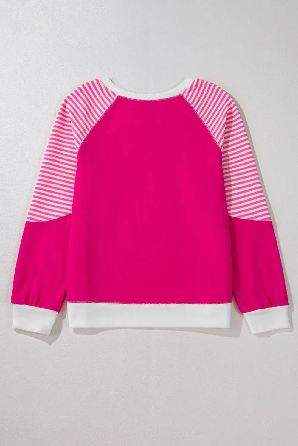 Striped Round Neck Long Sleeve Sweatshirt