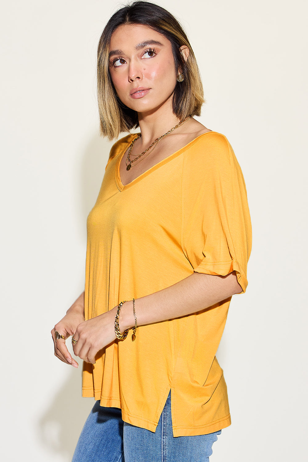 ShopBasicbae: Bamboo V-Neck Tee
