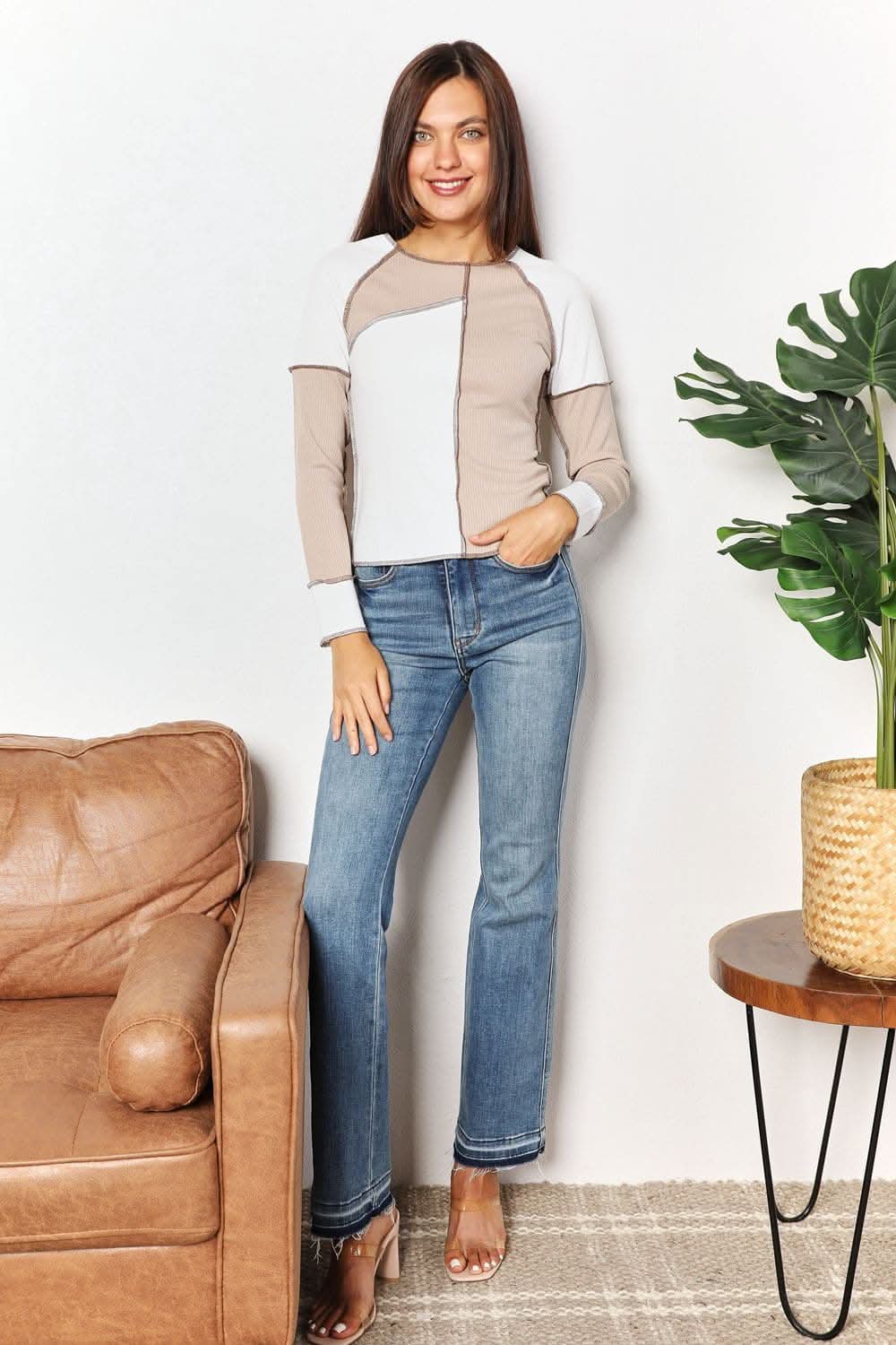 Double take color block top - Love Salve