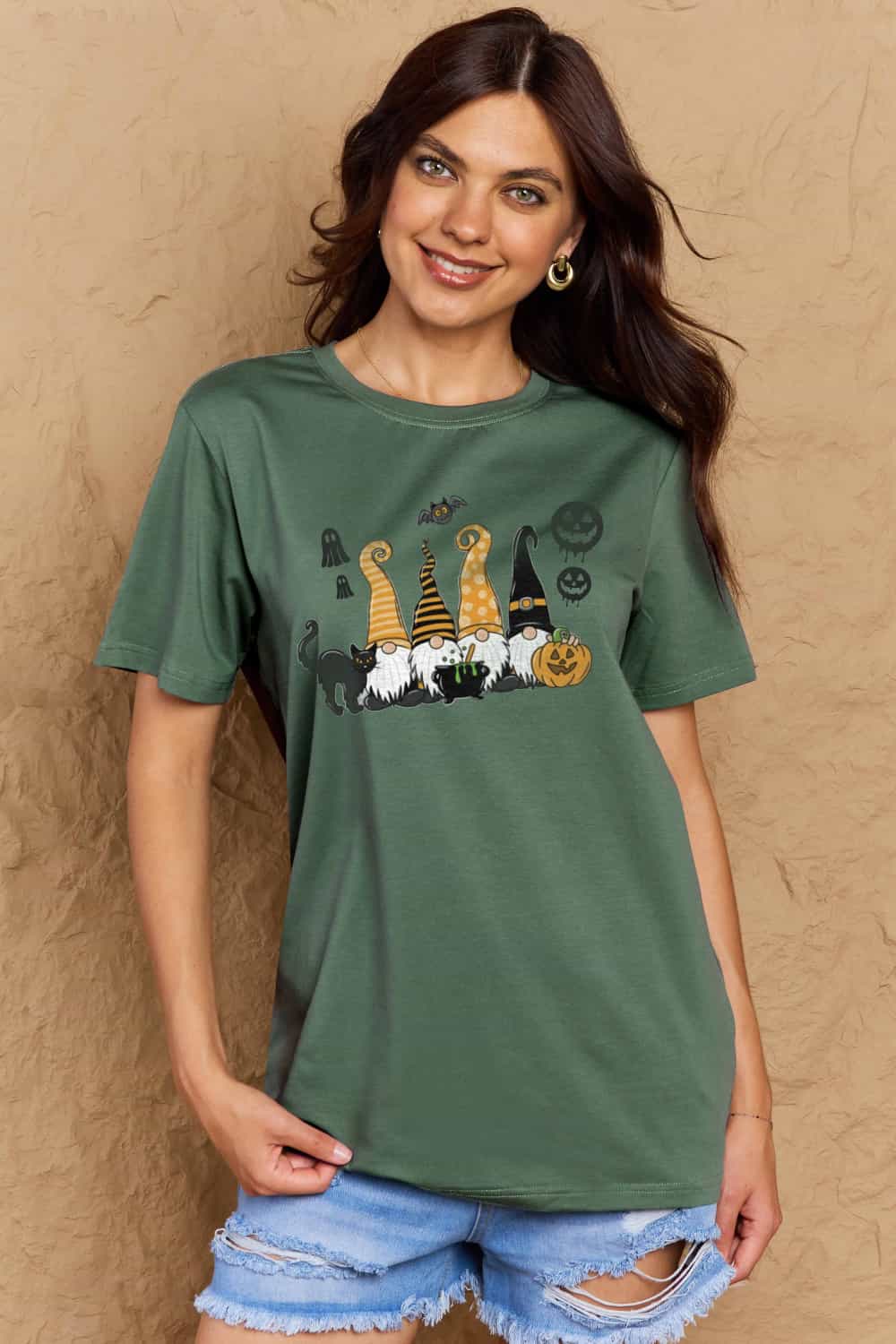 Simply Love Halloween Tee: Cotton Graphic