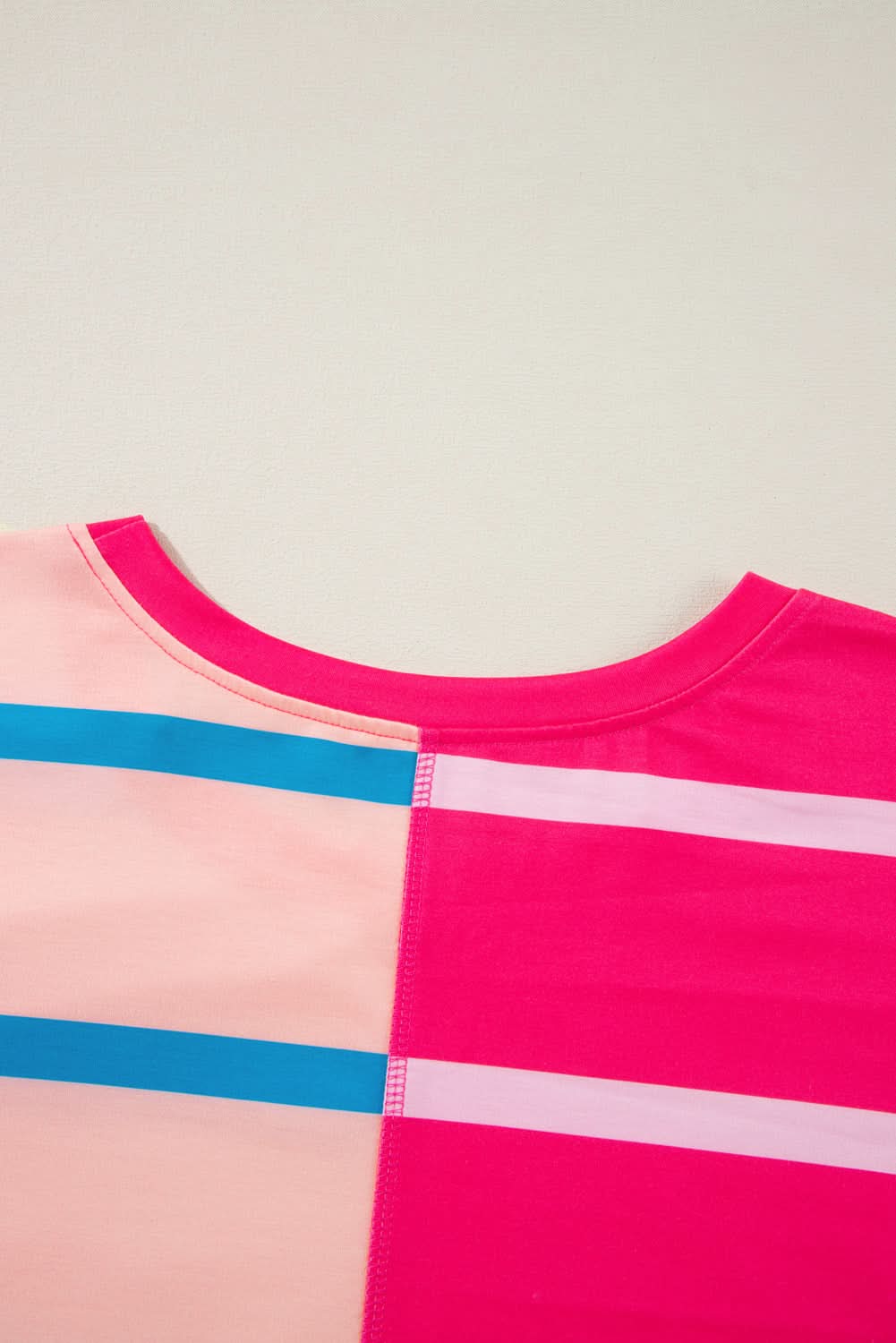 Plus size rose stripe tee - Love Salve