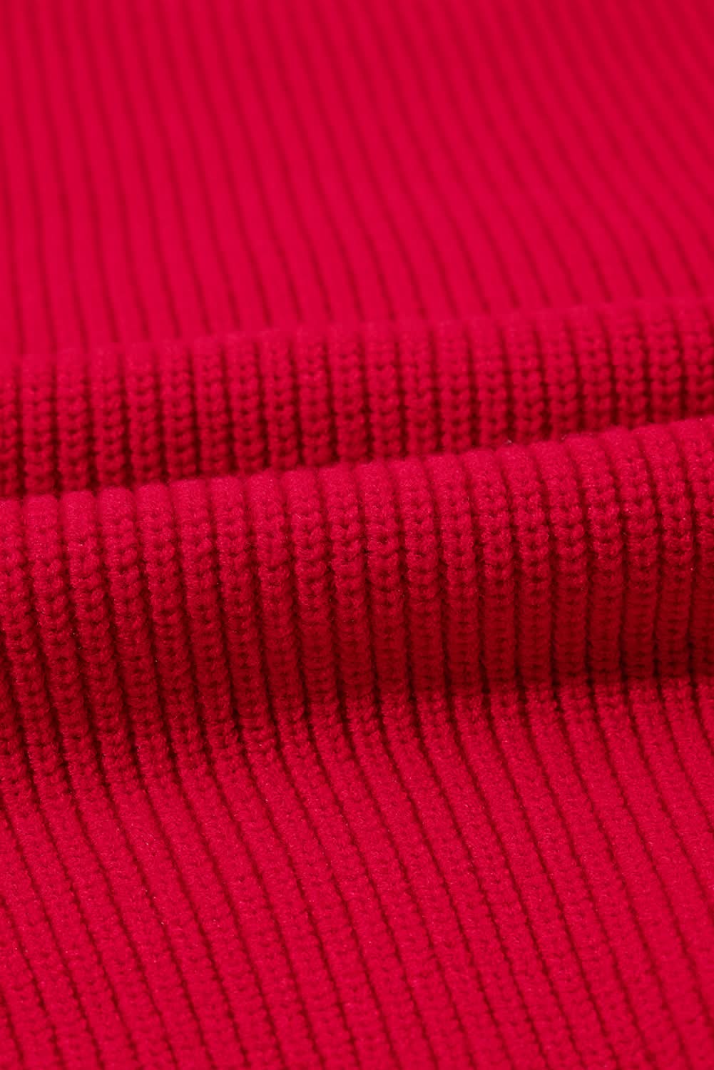 Racing red tinsel plus size sweater - Love Salve