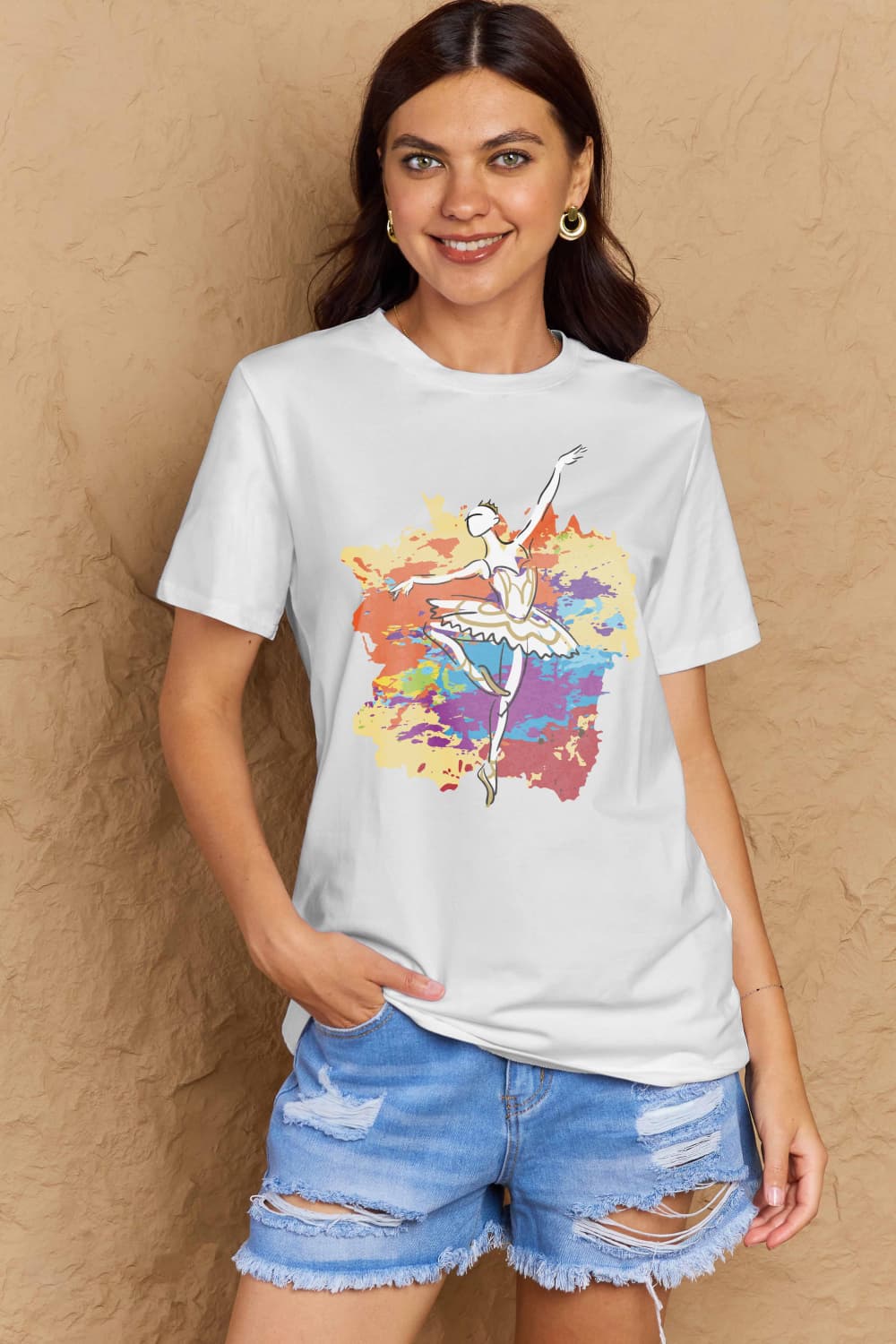 Simply Love: Ballet Dancer Cotton Tee