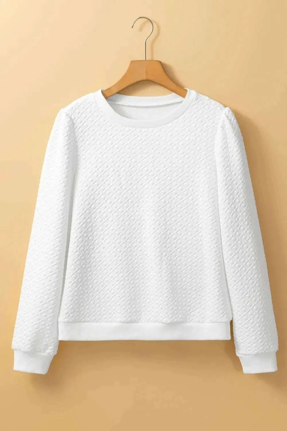 Flattering textured long sleeve top - Love Salve