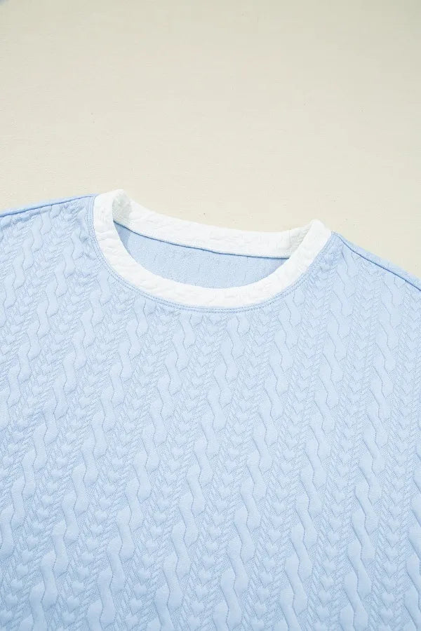Simply Love: Textured Tee & Skirt Set