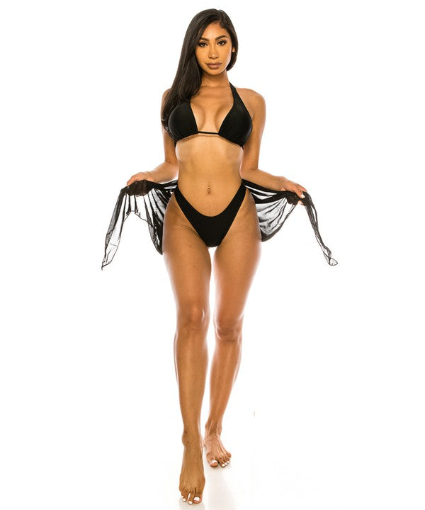 Beach Bombshell 3-Piece Bikini Set – Sizzle in Style!