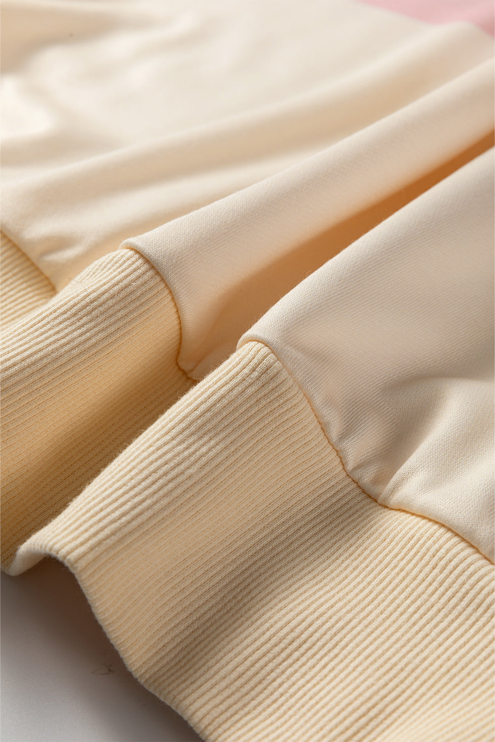 Beige Stripe Puff Sleeve Casual Pullover Sweatshirt For Women Cozy Knit Jumper Everyday Comfort Dear-Lover Dropshipping