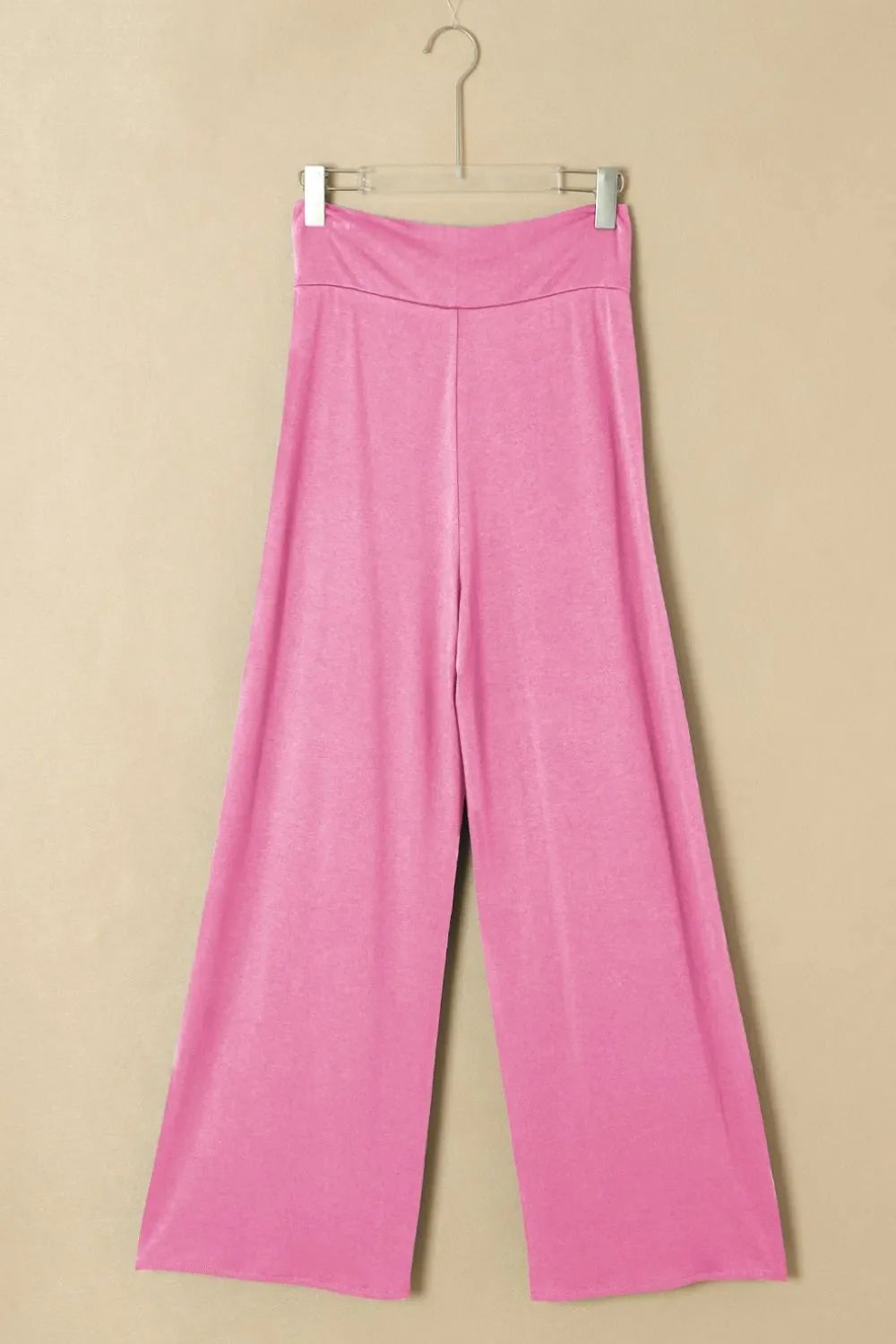 Knotted Waist Split Leg Relaxed Pants