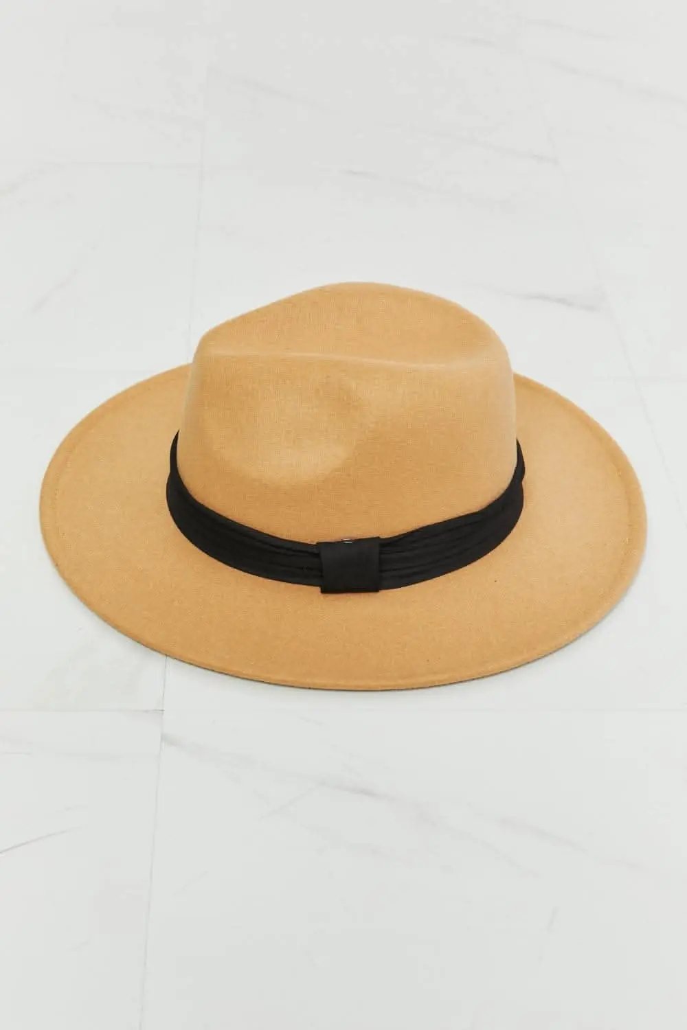 Fame fedora hat - dark tan, adjustable - Love Salve